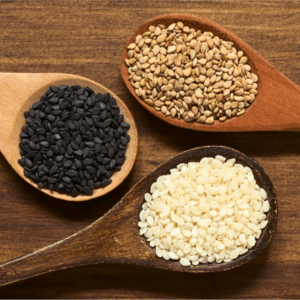 Sesame seeds (white, black, roasted)